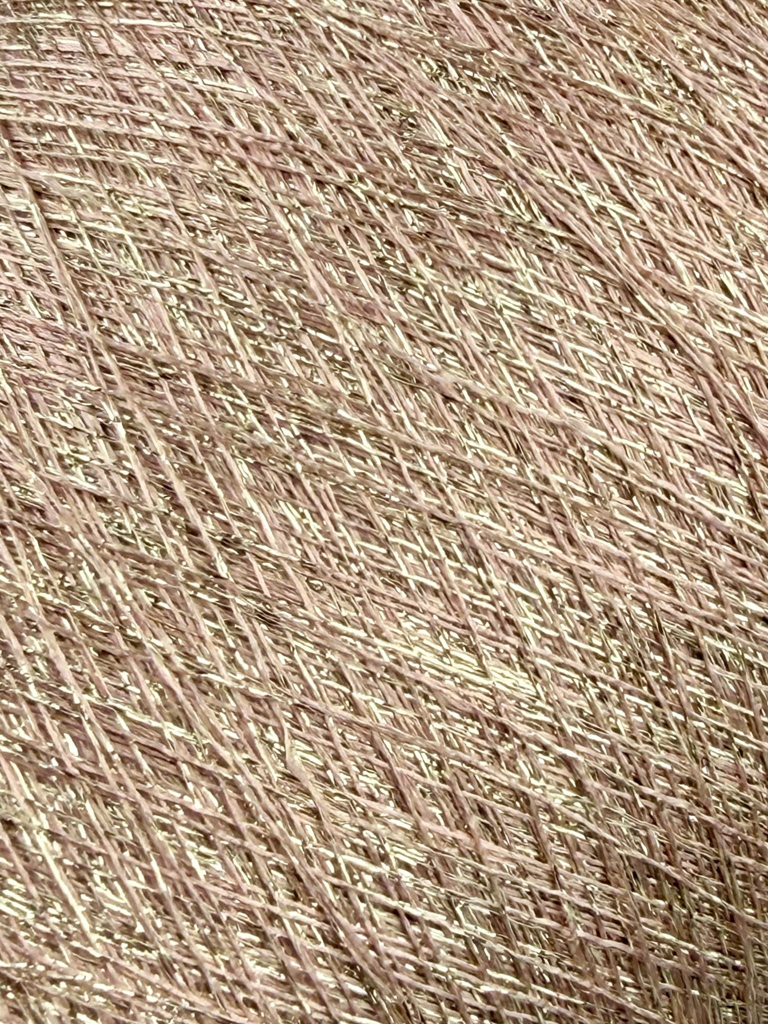 Lurexgarn 3500m/100g – Metallfaser col. Champagner Rosé